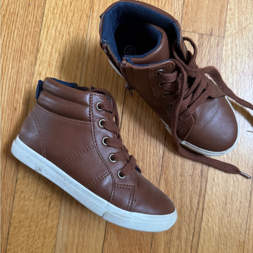 Cat & Jack Brown High-Top Toddler Sneakers